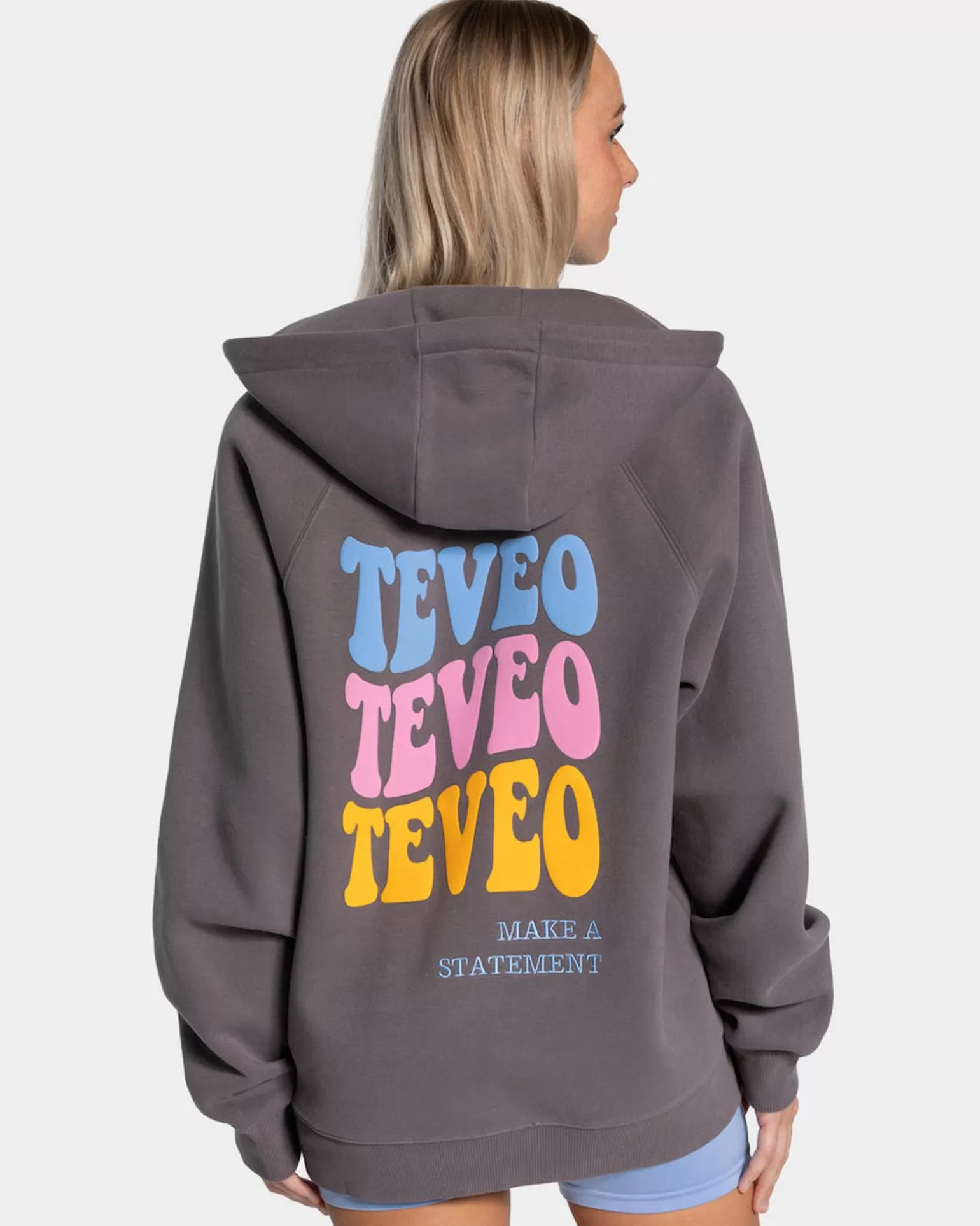 TEVEO Hoodies & Jacken>Candy Oversized Jacke " " Graphit