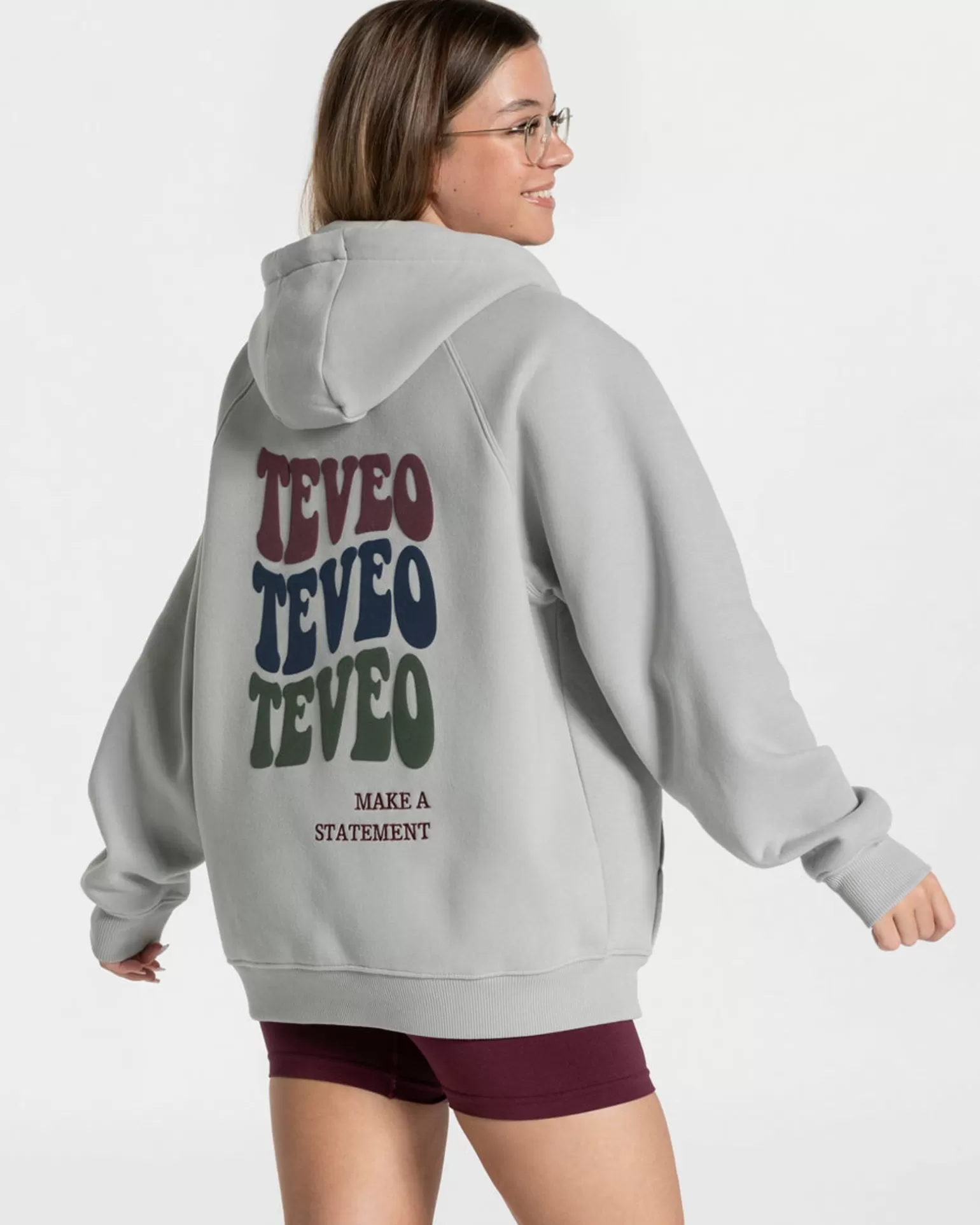 TEVEO Hoodies & Jacken>Candy Oversized Jacke " " Hellgrau