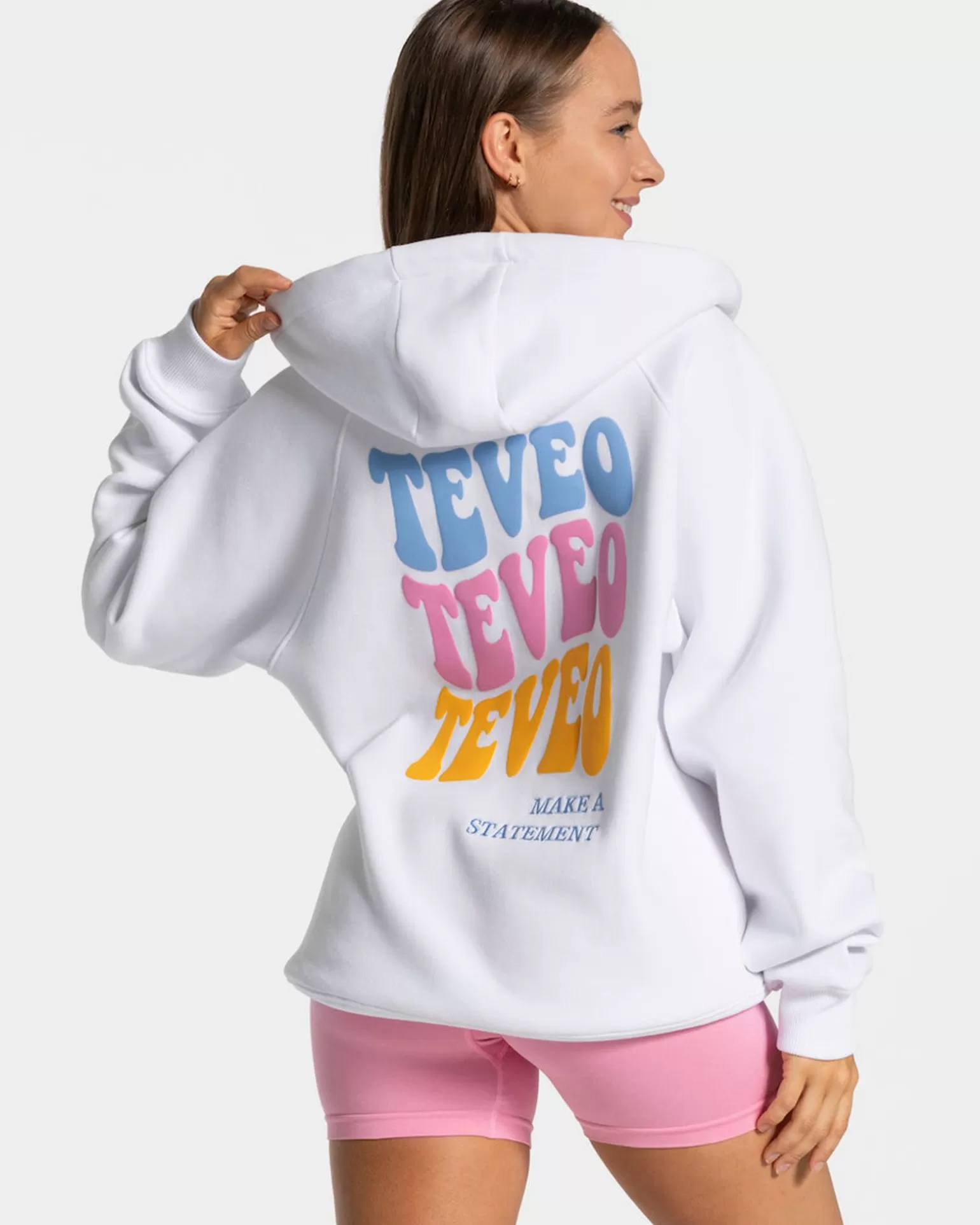 TEVEO Hoodies & Jacken>Candy Oversized Jacke " " Weis