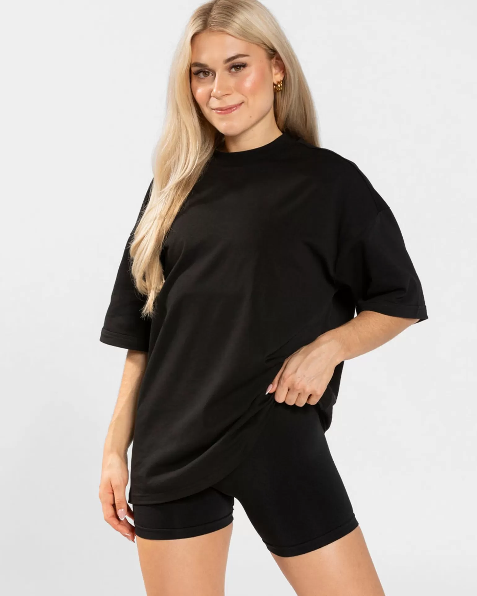 TEVEO T-Shirts>Candy Oversized T-Shirt " " Schwarz