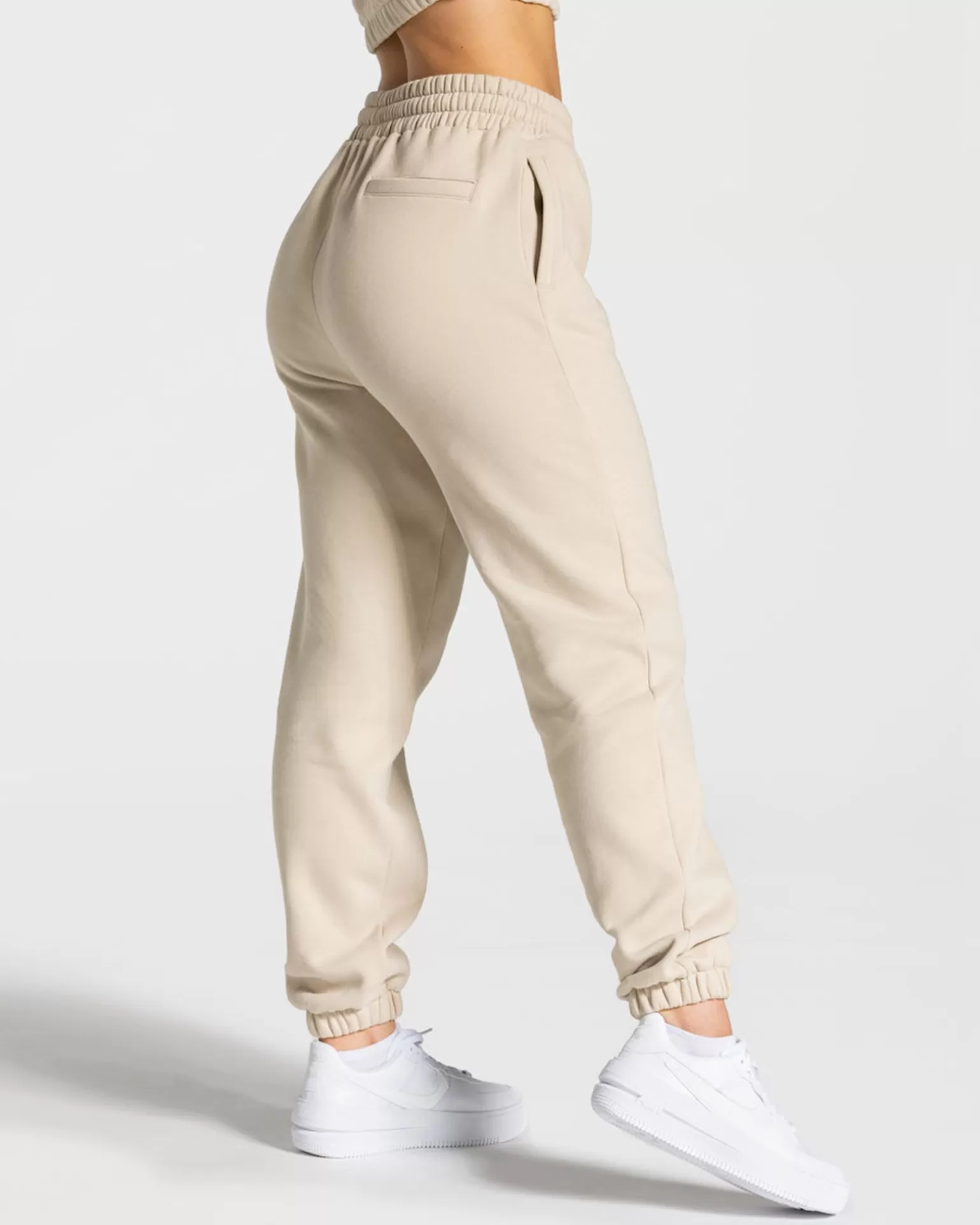 TEVEO Leggings & Hosen>College Oversized Jogger " " Beige