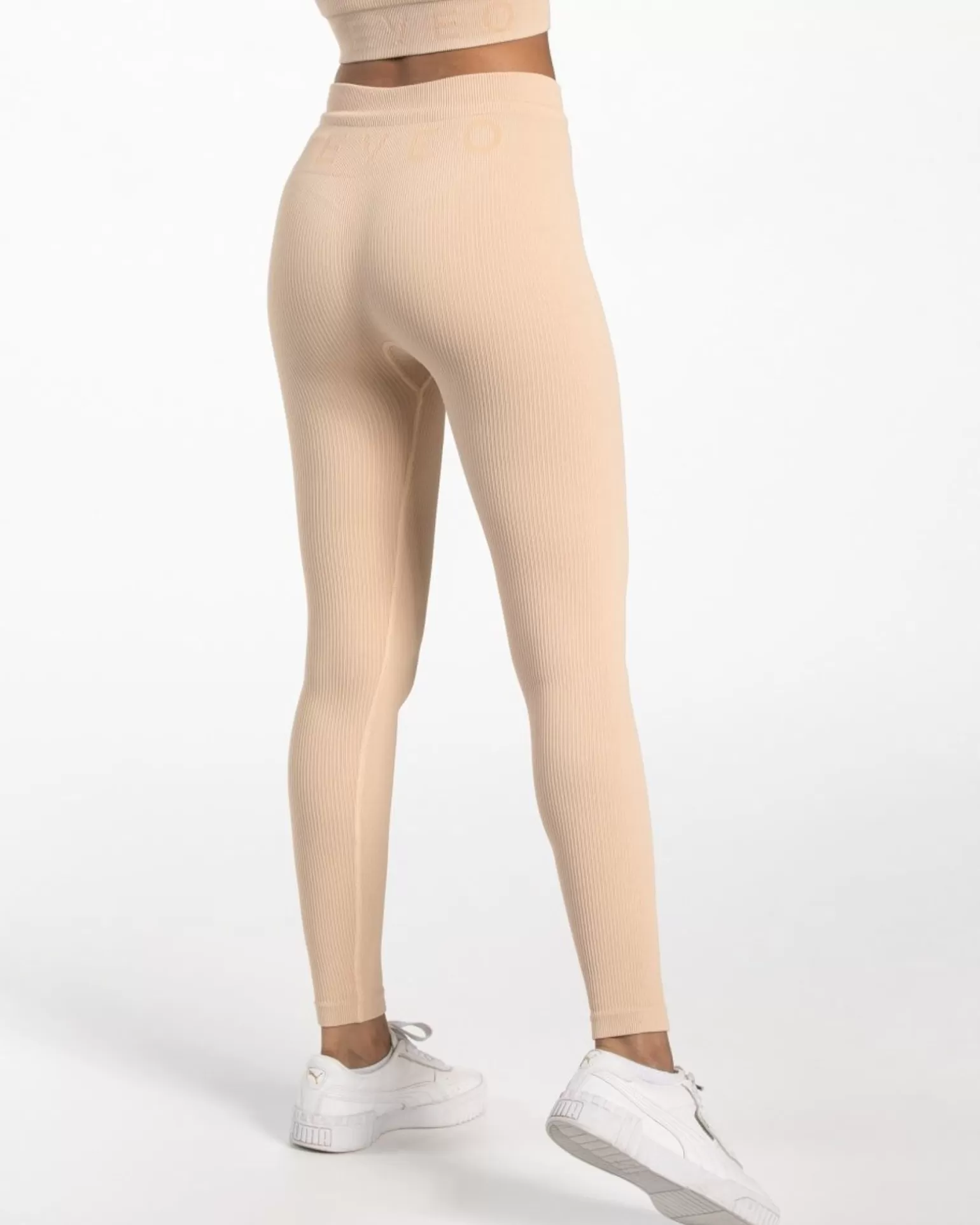 TEVEO Leggings & Hosen>Ribbed Leggings " " Nude