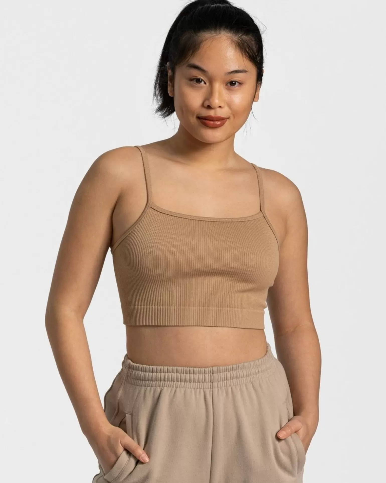 TEVEO Tops>Sassy Top " " Beige