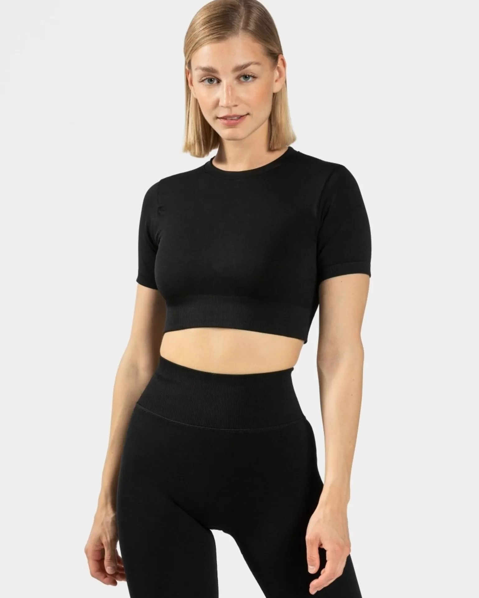 TEVEO Tops>Sensation Crop Top " " Schwarz