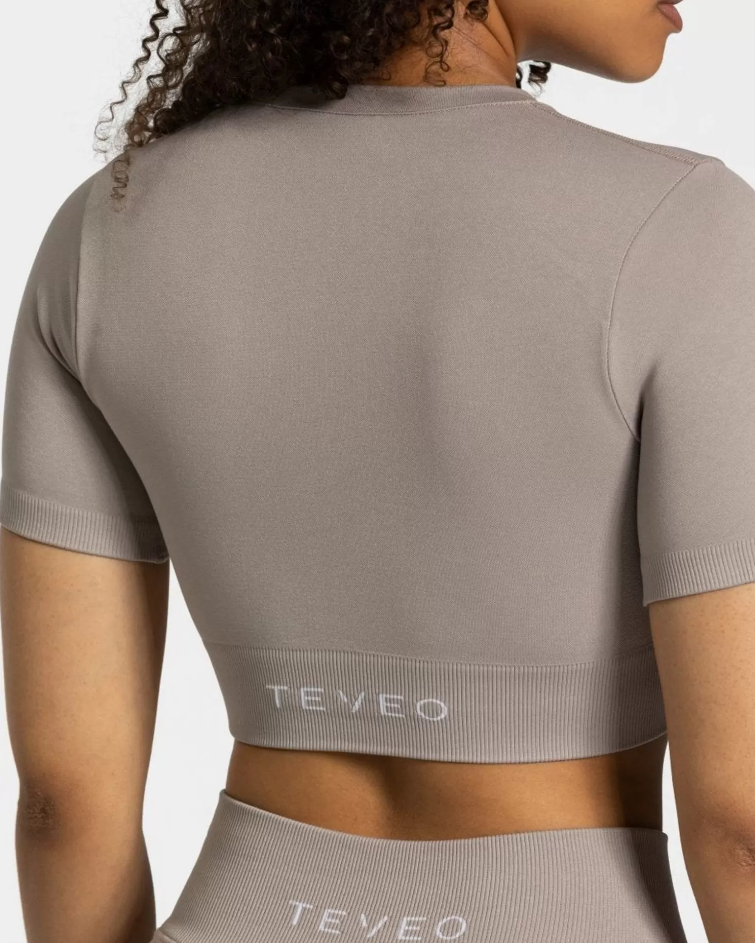 TEVEO Tops>Sensation Crop Top " " Stone