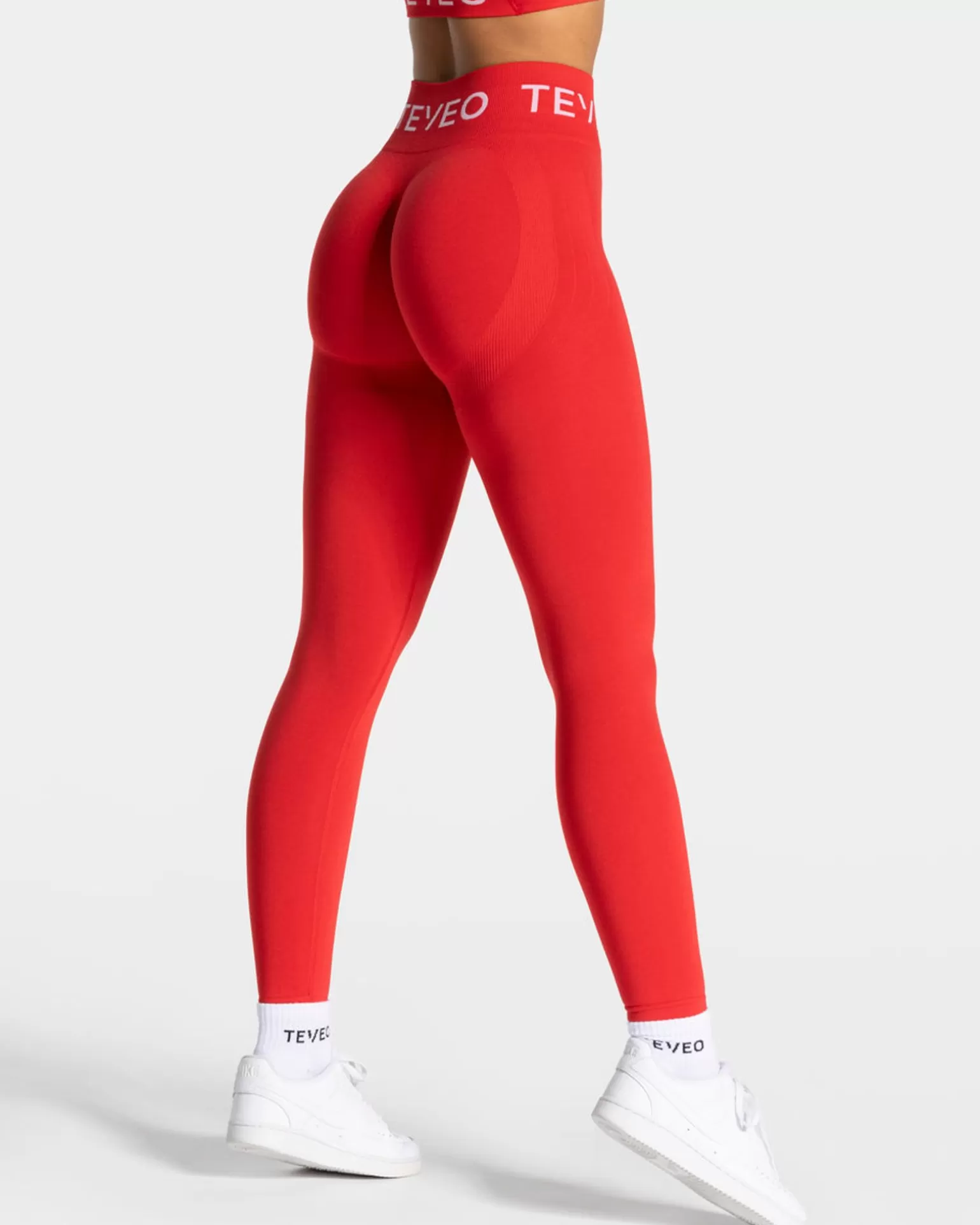 TEVEO Leggings & Hosen>Signature Scrunch Leggings " " Rot