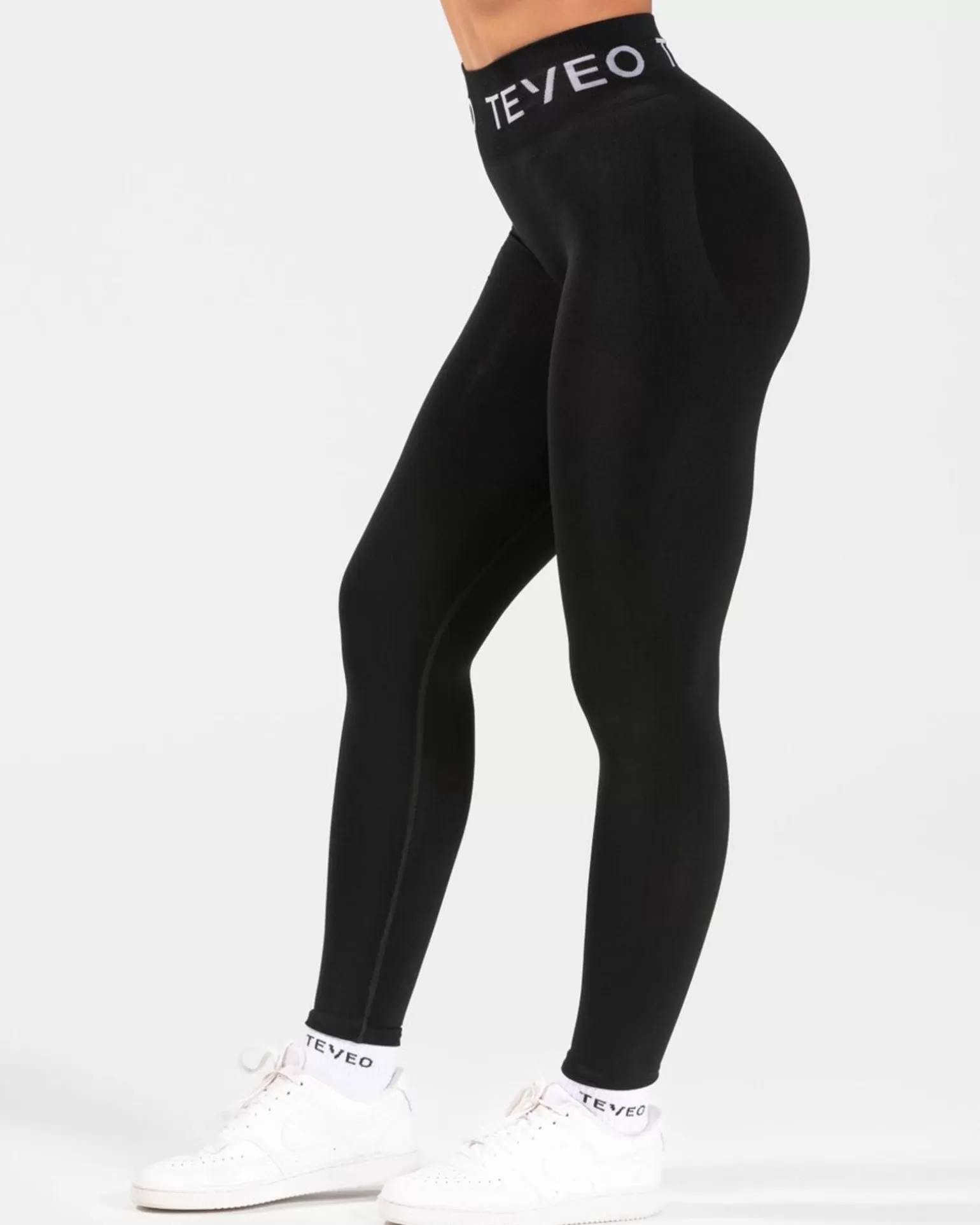 TEVEO Leggings & Hosen>Signature Scrunch Leggings " " Schwarz