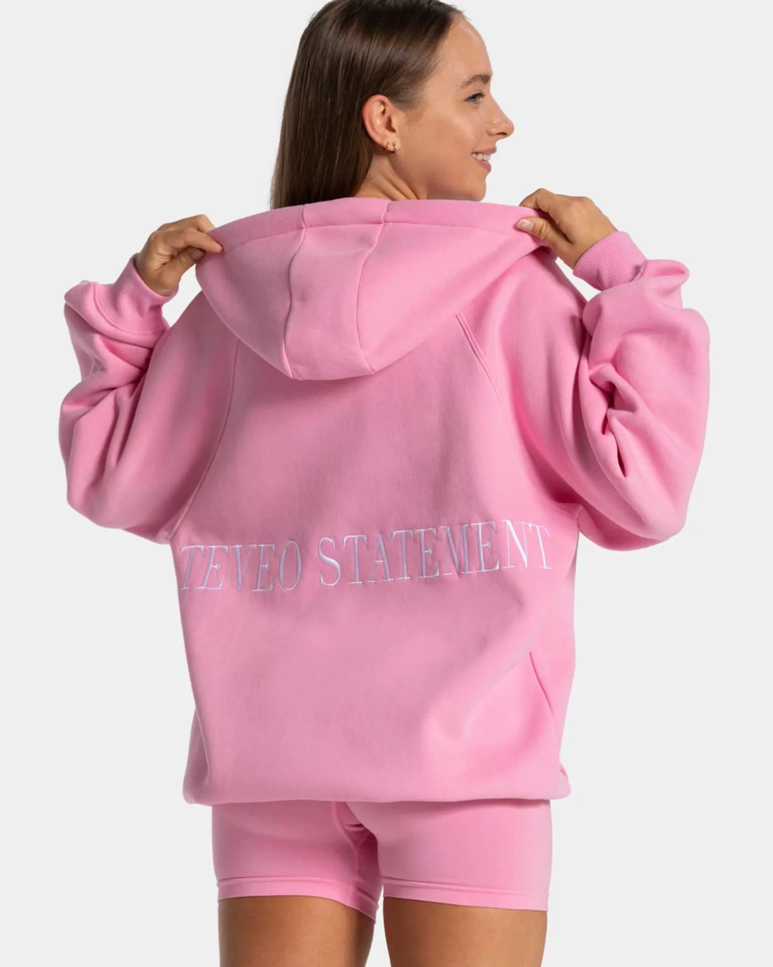 TEVEO Hoodies & Jacken>Statement Oversized Jacke " " Pink