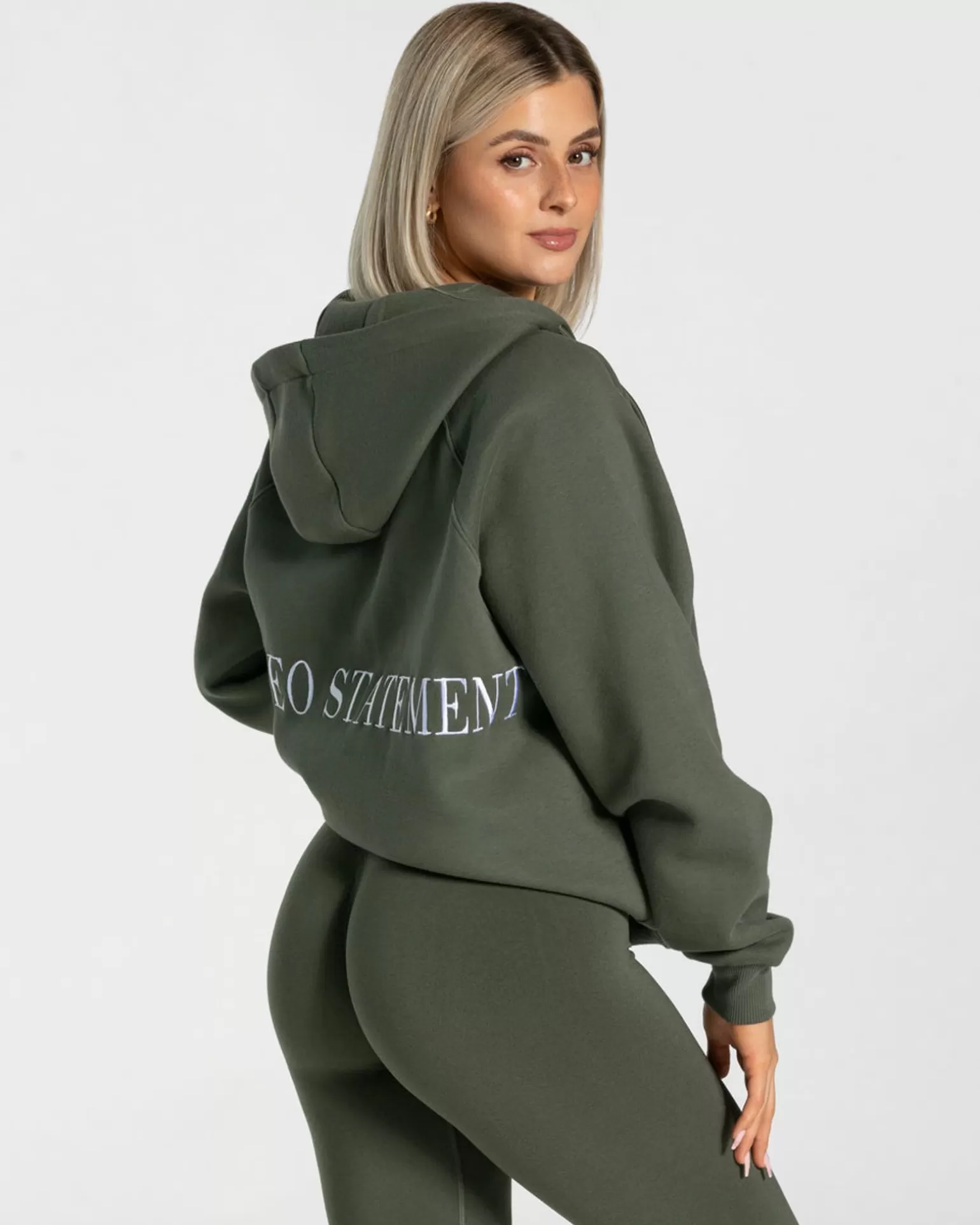 TEVEO Hoodies & Jacken>Statement Oversized Jacke " " Khaki