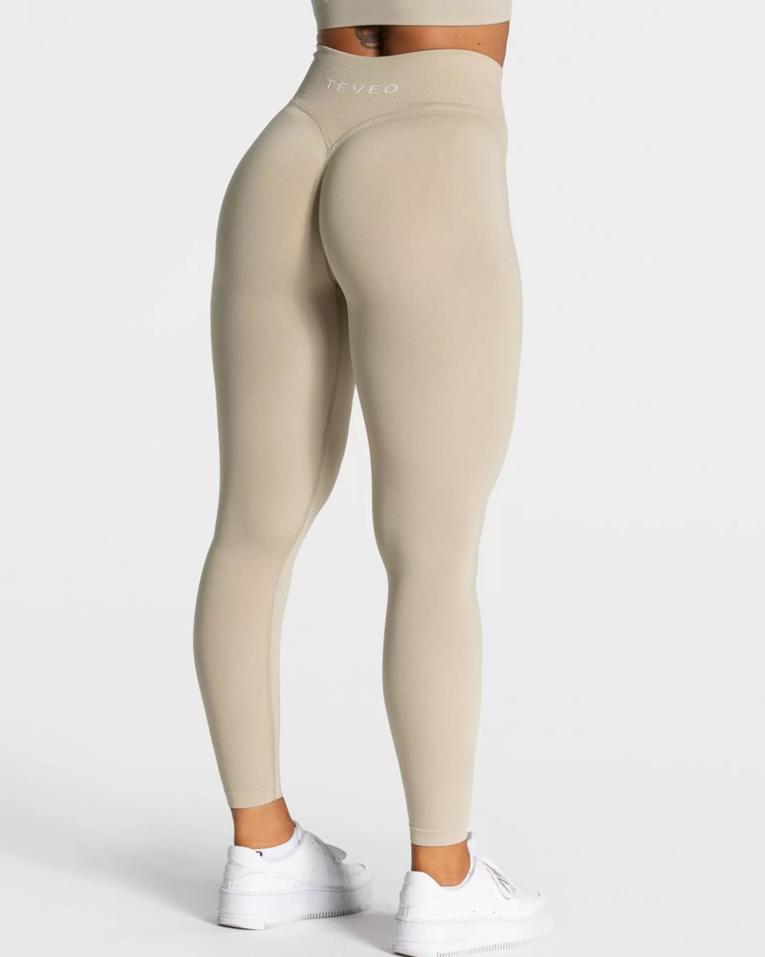 TEVEO Leggings & Hosen>Statement Scrunch Leggings " " Sand