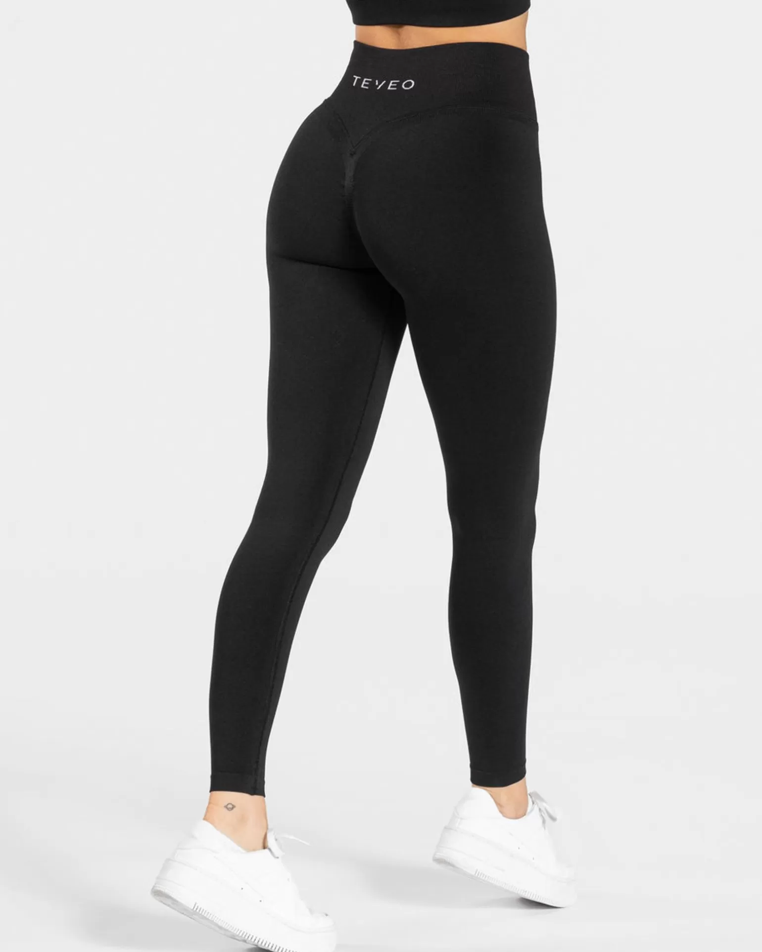 TEVEO Leggings & Hosen>Statement Scrunch Leggings " " Schwarz