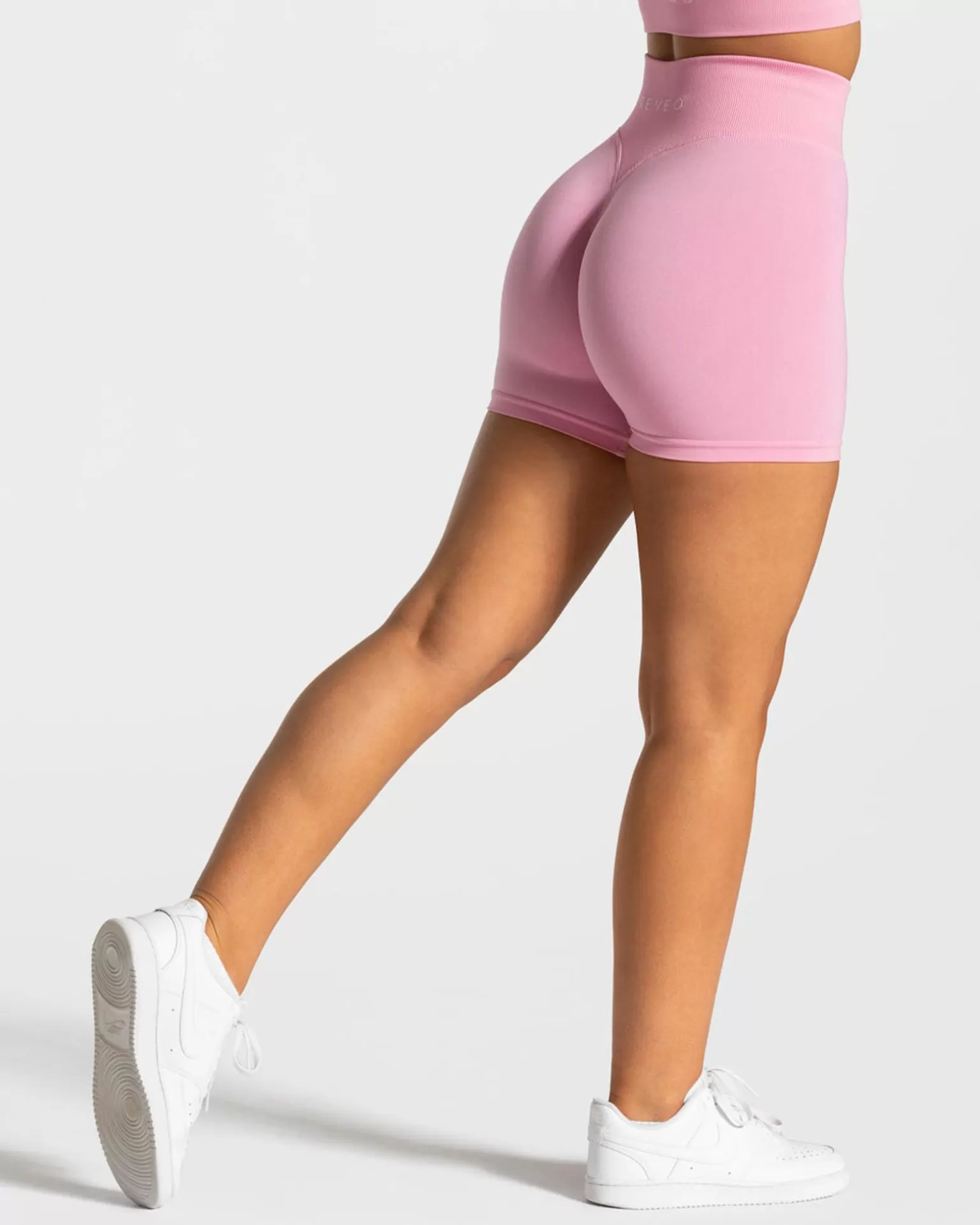 TEVEO Shorts>Statement Scrunch Short " " Pink