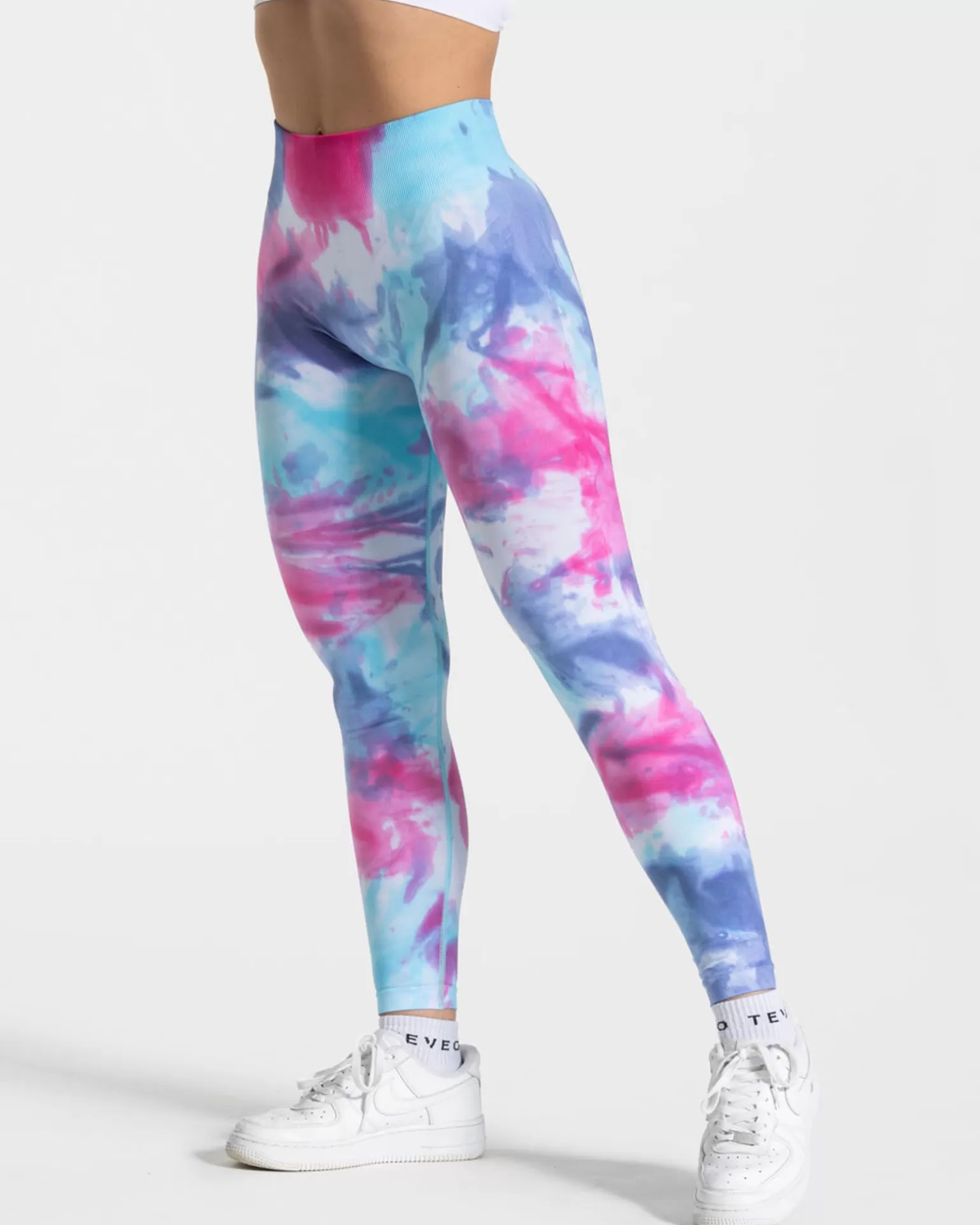 TEVEO Leggings & Hosen>Tie Dye Scrunch Leggings " " Cold