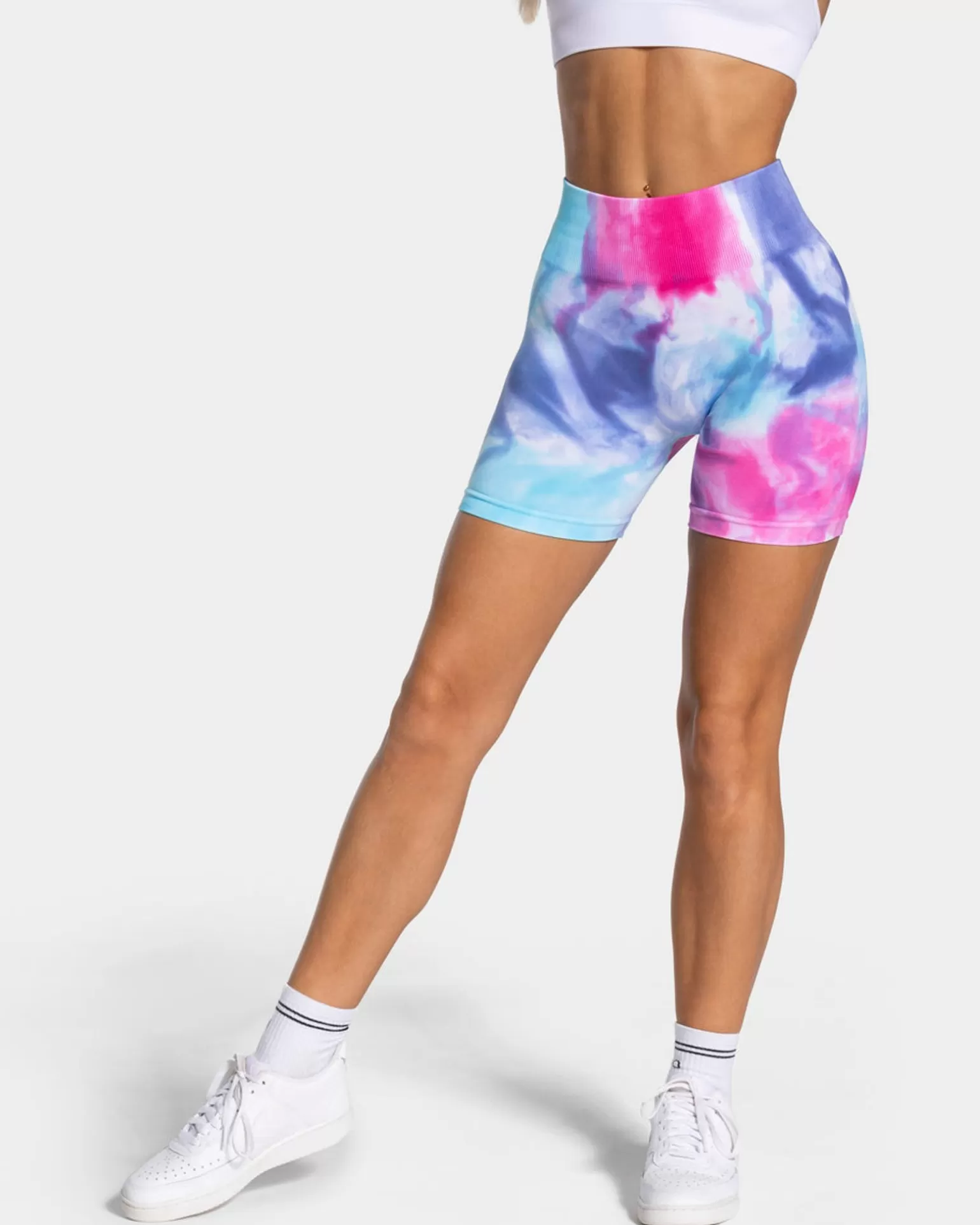 TEVEO Shorts>Tie Dye Scrunch Short " " Cold