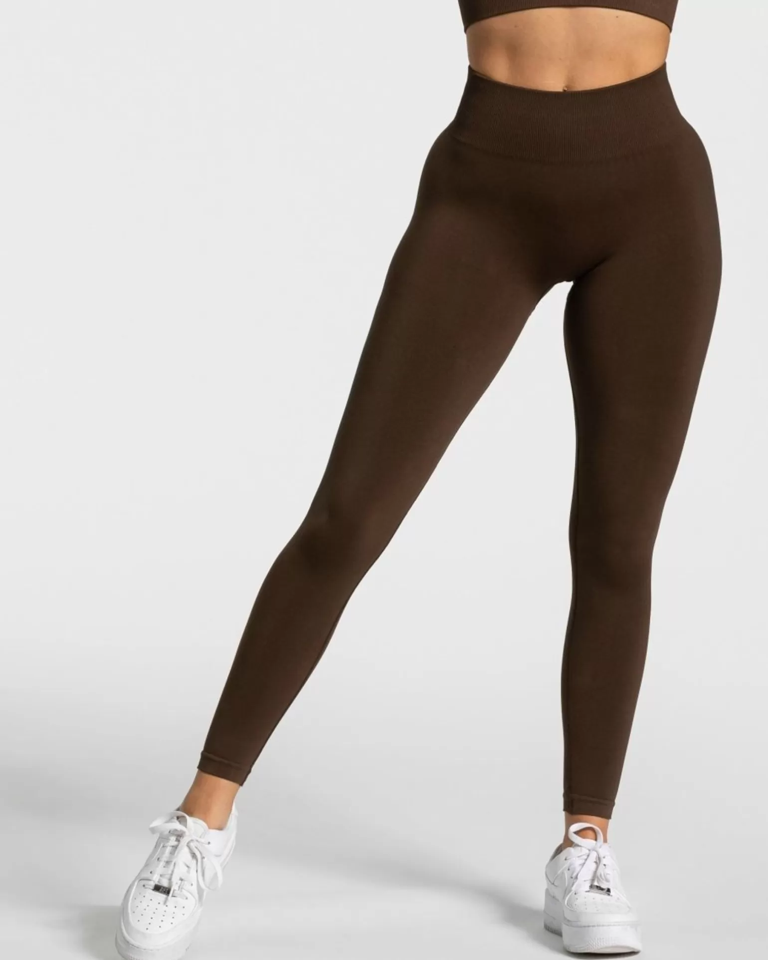 TEVEO Leggings & Hosen>Timeless Scrunch Leggings " " Dunkelbraun