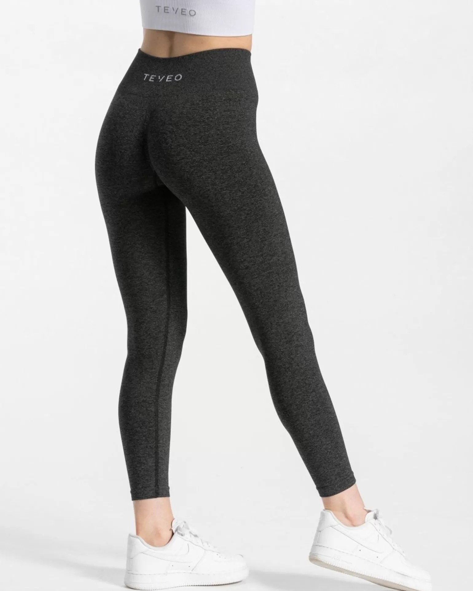 TEVEO Leggings & Hosen>Timeless Scrunch Leggings " " Dunkelgrau