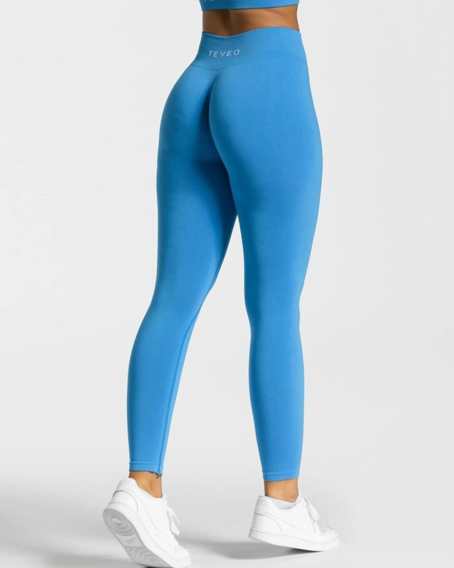 TEVEO Leggings & Hosen>Timeless Scrunch Leggings " " Sommerblau